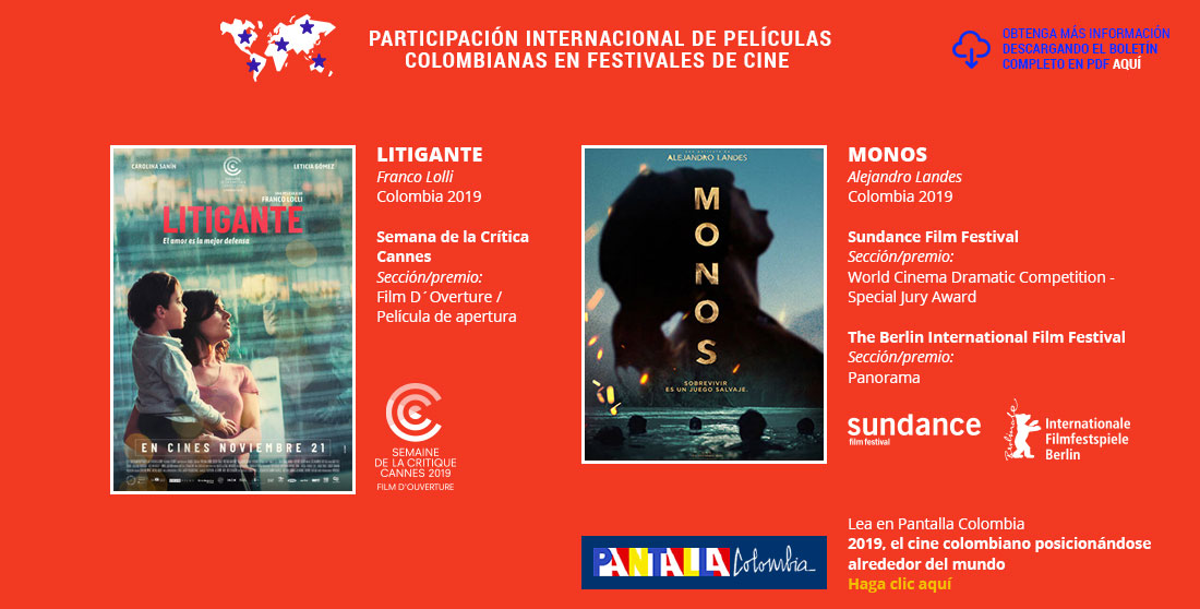 Participación Internacional de Películas Colombianas en Festivales de Cine